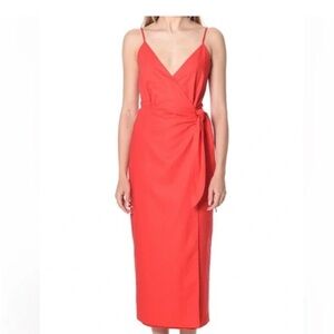WAYF Wrap Midi Dress XS